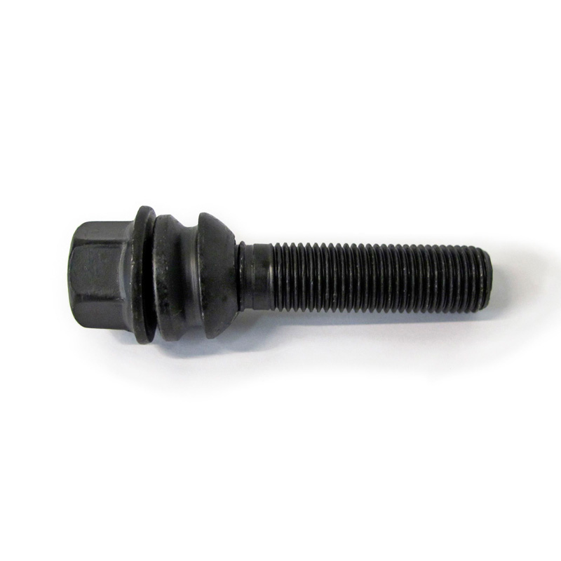 H&R Wheel bolt Round-Head with movable cone R14 M14x1.50 - Length 43mm - Black