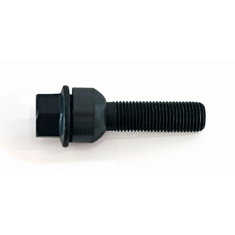 H&R Wheel bolt Round-Head with movable cone R14 M14x1.50 - Length 66mm - Black