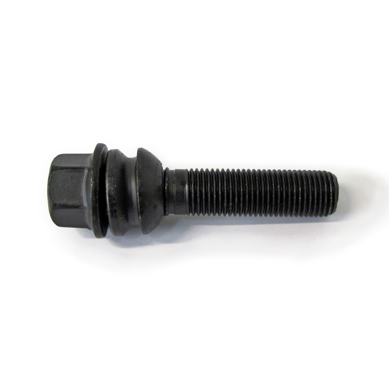 H&R Wheel bolt Round-Head with movable cone R14 M14x1.50 - Length 54mm - Black