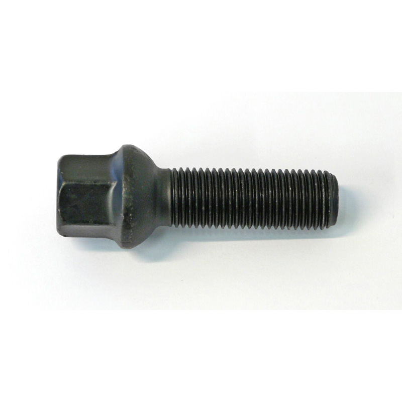 H&R Wheel bolt Round-Head R13 M14x1.50 - Length 47mm - Black ( e.g. VAG)