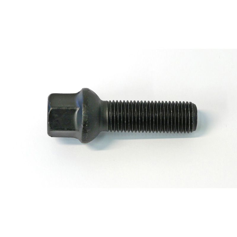 H&R Wheel bolt Round-Head R13 M14x1.50 - Length 33mm - Black ( e.g. VAG)