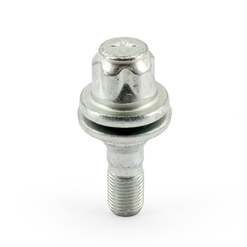 H&R Wheel lock set M12x1.25x36mm Flat-Head - 4 wheel lock bolts incl. adapter