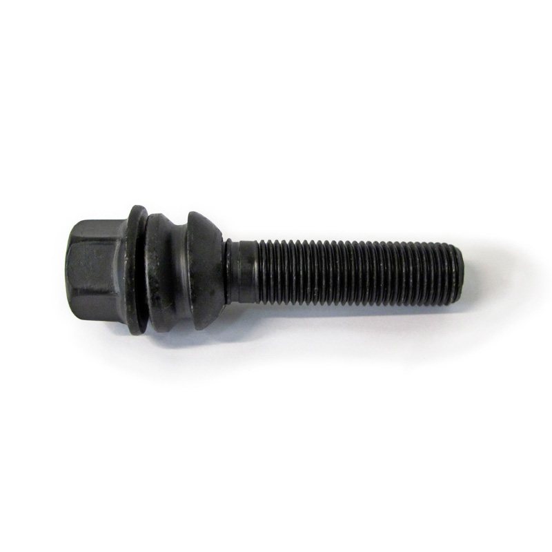 H&R Wheel bolt Round-Head with movable cone R14 M14x1.50 - Length 36mm - Black