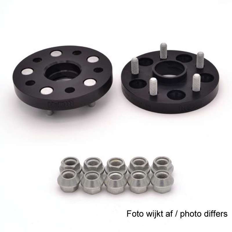 H&R DRM-System Wheelspacers 30mm 5x114,3 - Hub 67,1mm - Bolt size M12x1,5 -  Citroën/Hyundai/Jeep/Kia/Mazda/Mitsubishi/Peugeot - Black