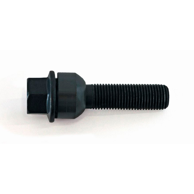 H&R Wheel bolt Round-Head with movable cone R14 M14x1.50 - Length 44mm - Black