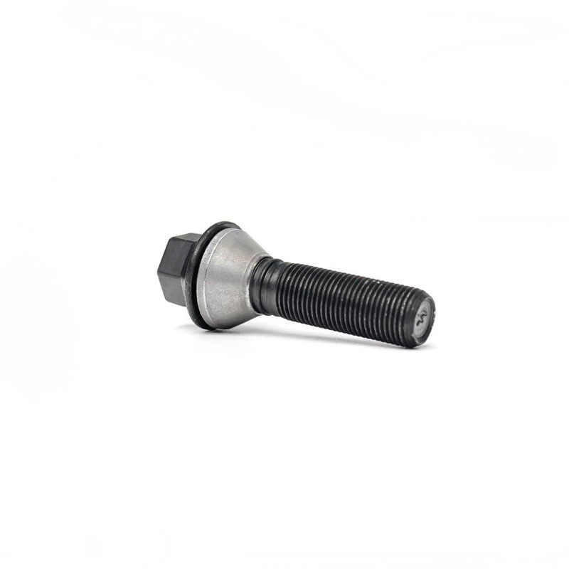 H&R Wheel bolt Taper-Head with movable cone M14x1.50 - Length 42,5mm - Black