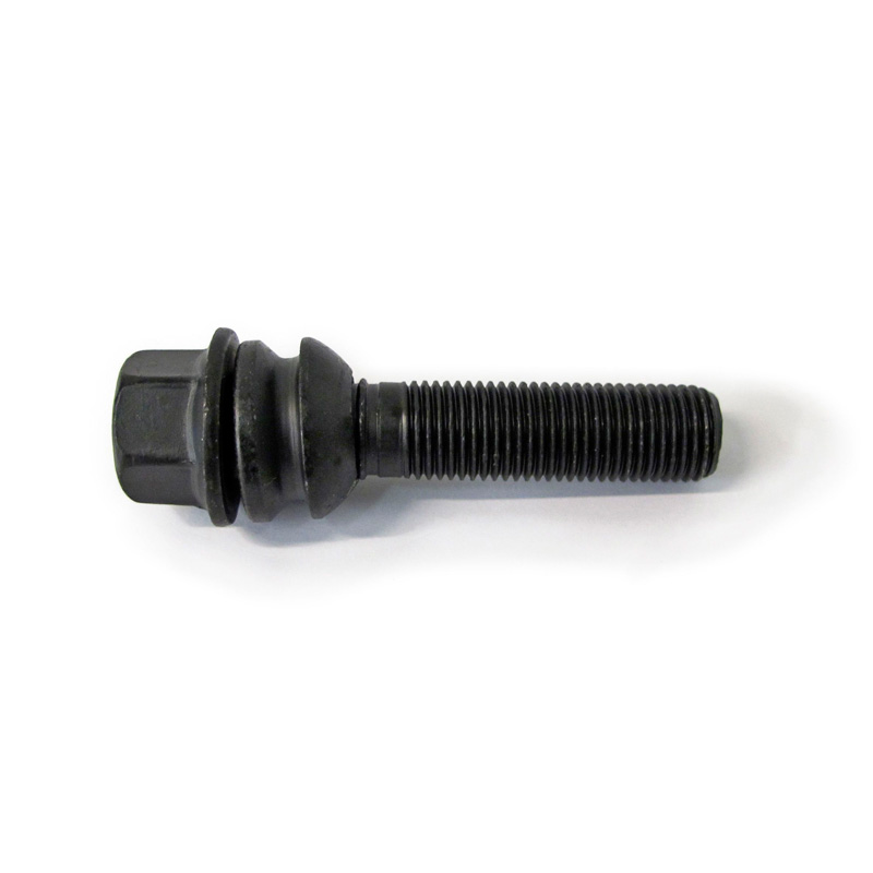 H&R Wheel bolt Round-Head with movable cone R14 M14x1.50 - Length 51mm - Black