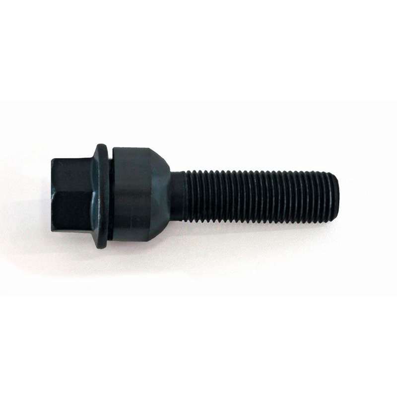 H&R Wheel bolt Round-Head with movable cone R14 M14x1.50 - Length 57mm - Black