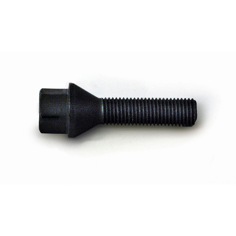 H&R Wheel bolt Taper-Head M12x1.50 - Length 50mm - Black