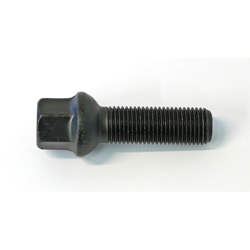 H&R Wheel bolt Round-Head R13 M14x1.50 - Length 37mm - Black ( e.g. VAG)