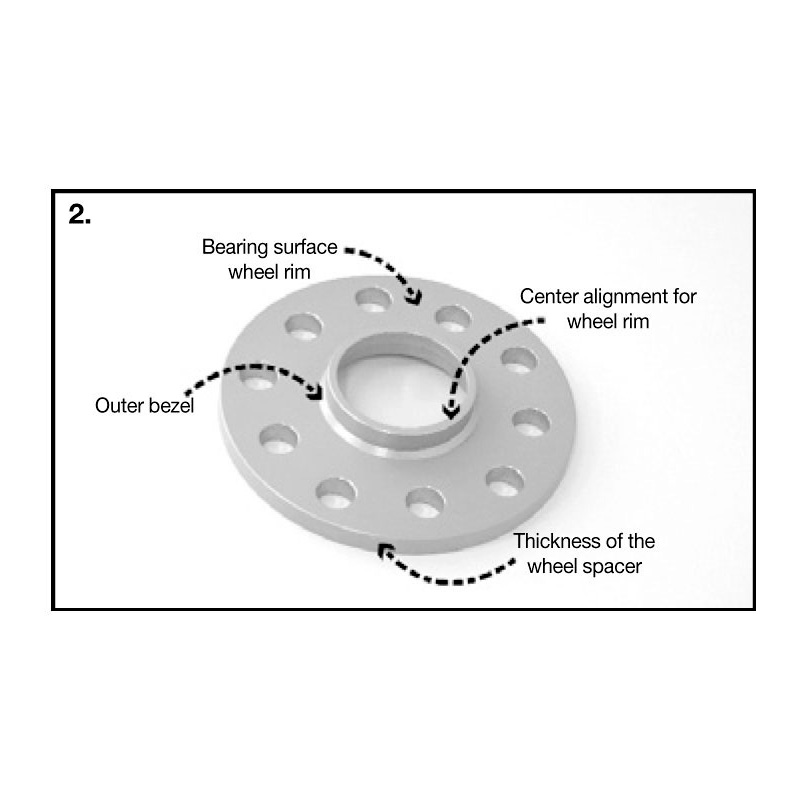 H&R DR-System Wheel spacer set 26mm per axle - Bolt pattern 5x132 - Hub 66,5mm - Bolt size M14x1,25 -  BMW - Black