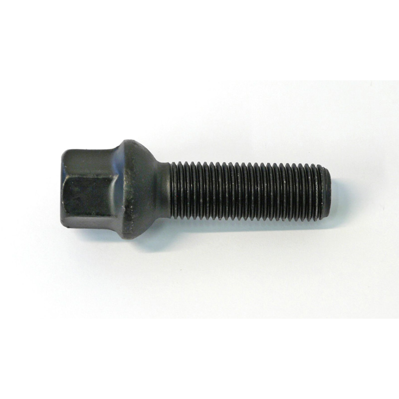 H&R Wheel bolt Round-Head R13 M14x1.50 - Length 28mm - Black ( e.g. VAG)