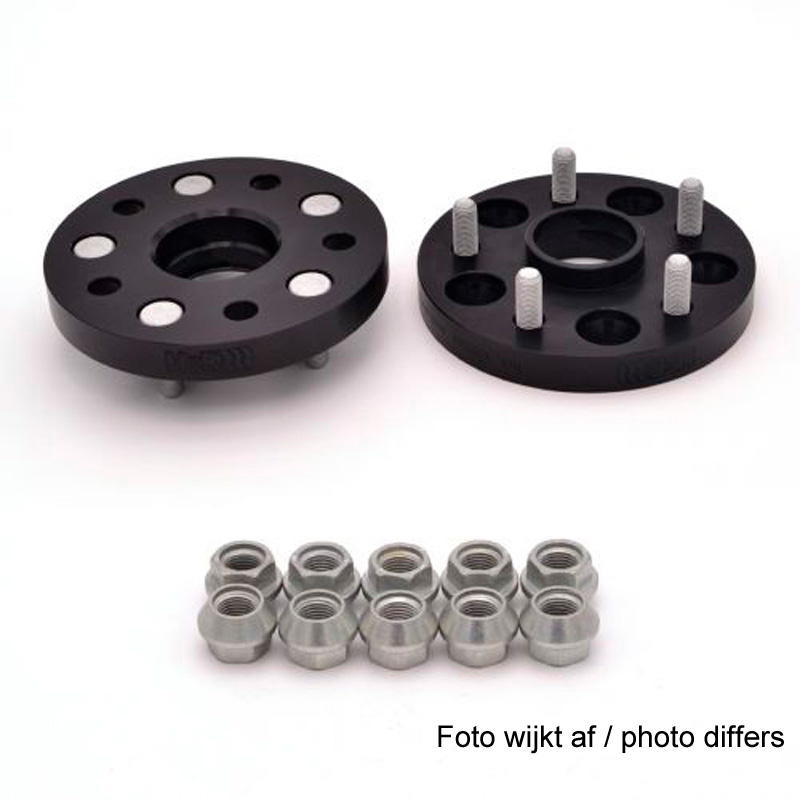 H&R DRM-System Wheelspacers 15mm 5x114,3 - Hub 67,1mm - Bolt size M12x1,5 -  Hyundai/Kia - Black