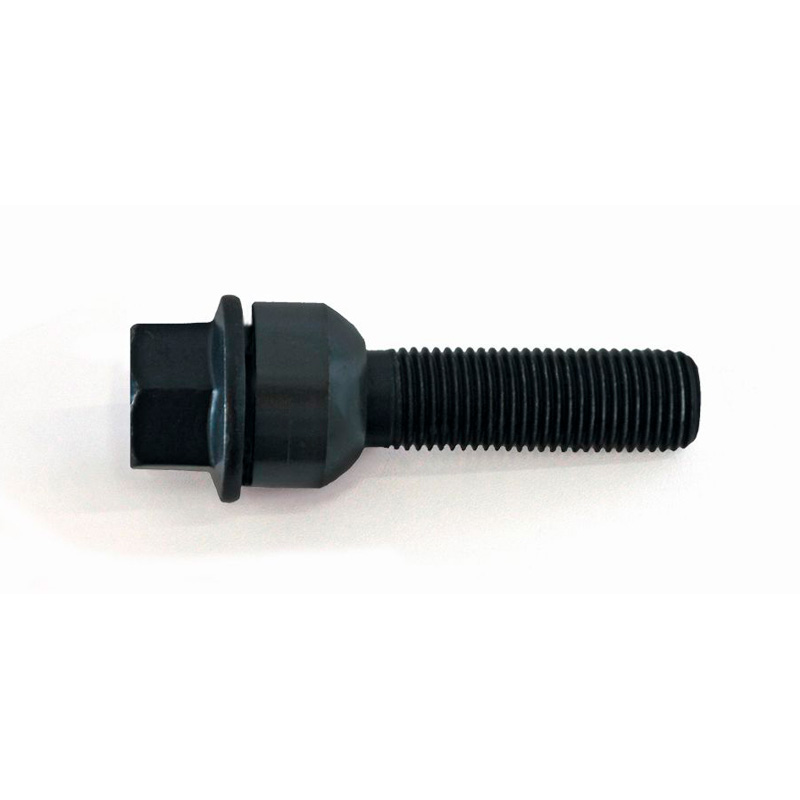 H&R Wheel bolt Round-Head with movable cone R14 M14x1.50 - Length 60mm - Black