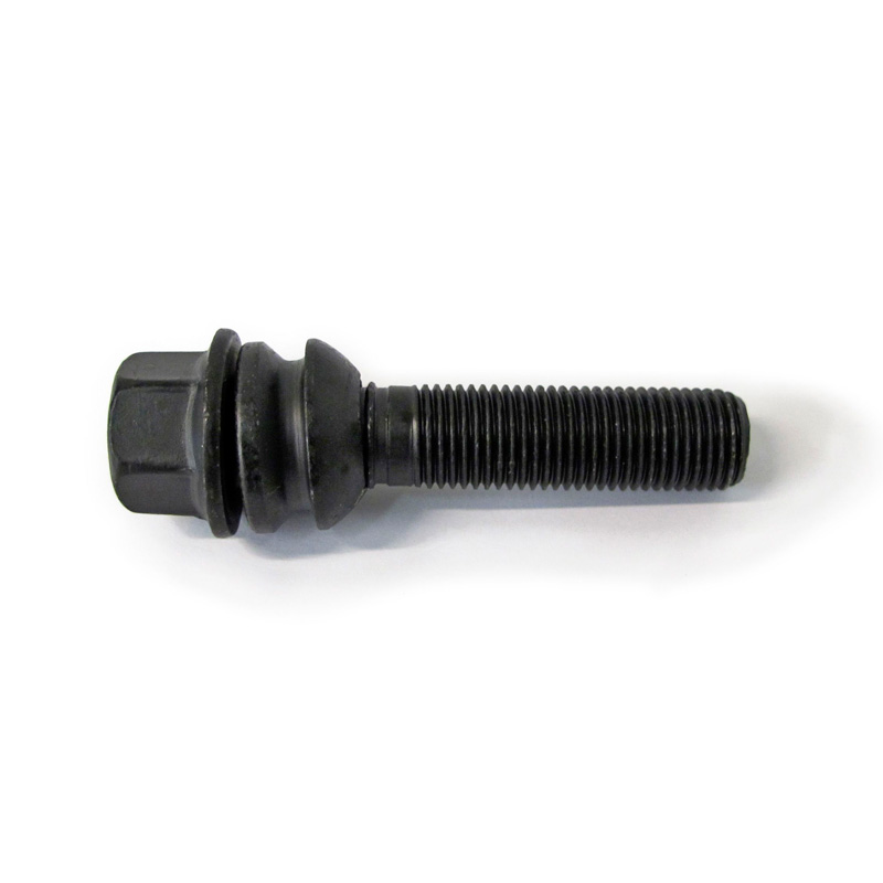 H&R Wheel bolt Round-Head with movable cone R14 M14x1.50 - Length 59mm - Black